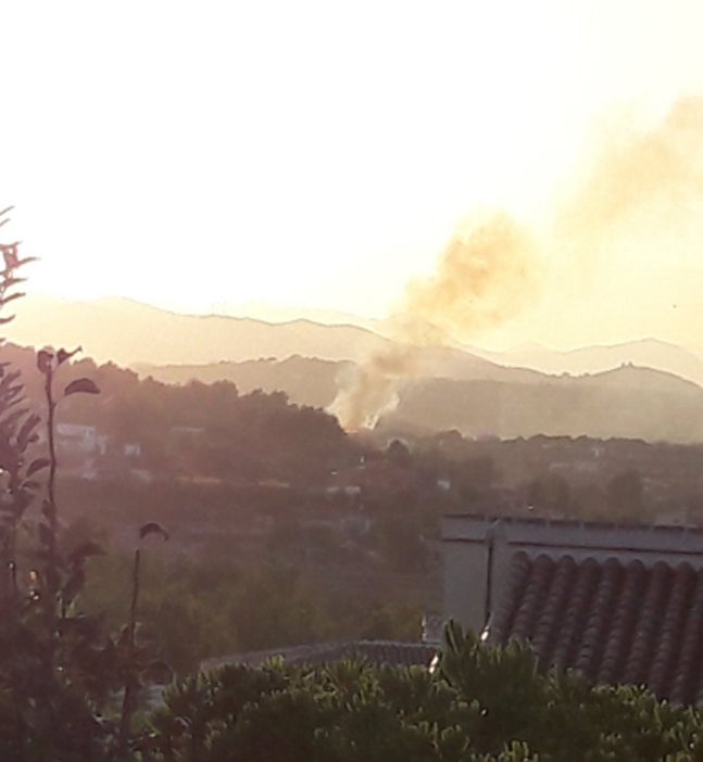 Fotos del incendio entre Xàbia y Gata de Gorgos