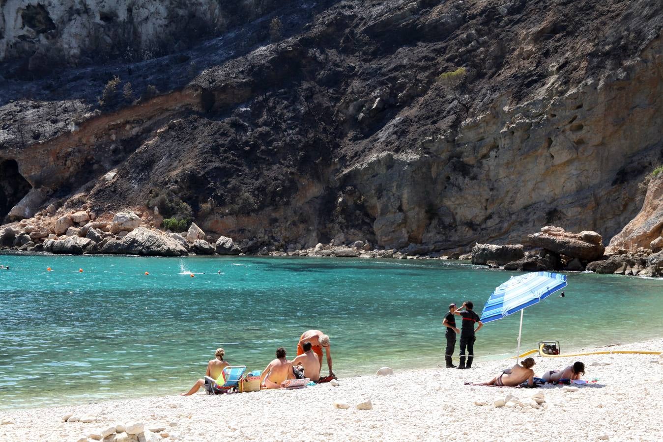 Fotos del incendio de la Granadella, en Xàbia y Benitatxell