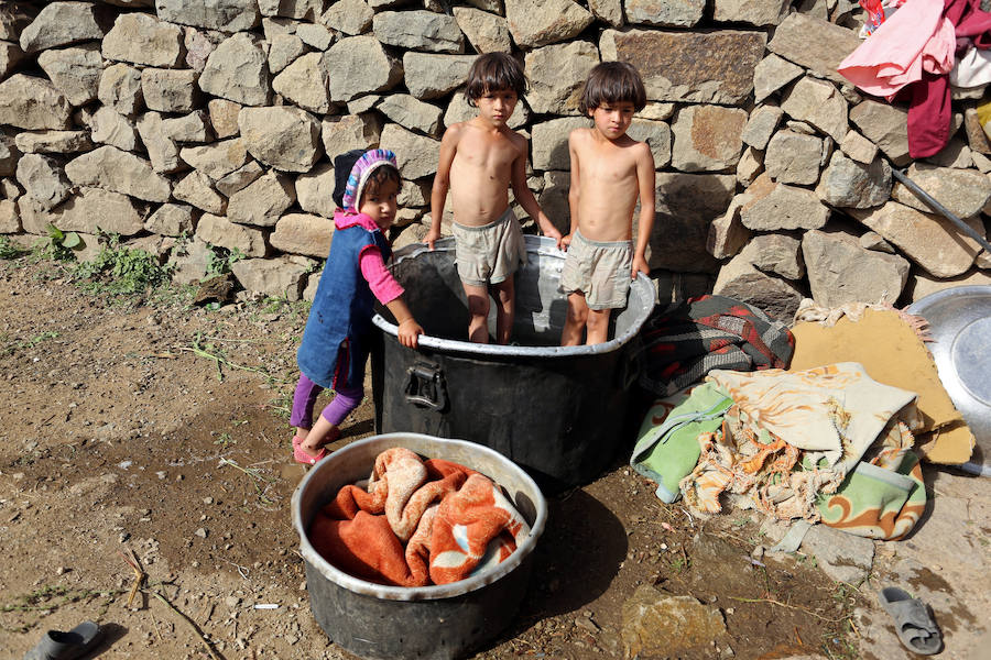 Fotos de la vida en Jafariya, igual que hace cien años