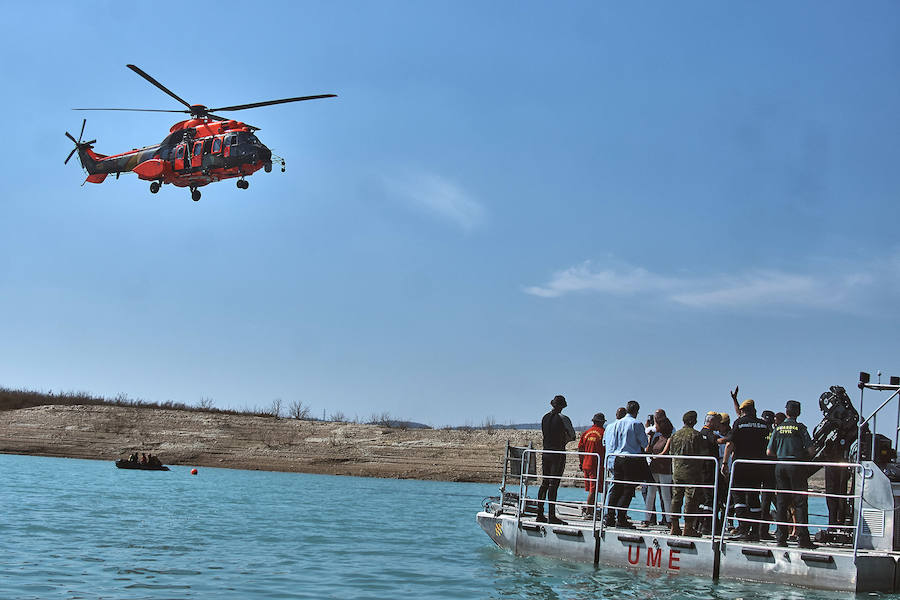 La UME pone a prueba la capacidad de la comarca para actuar ante una inundación