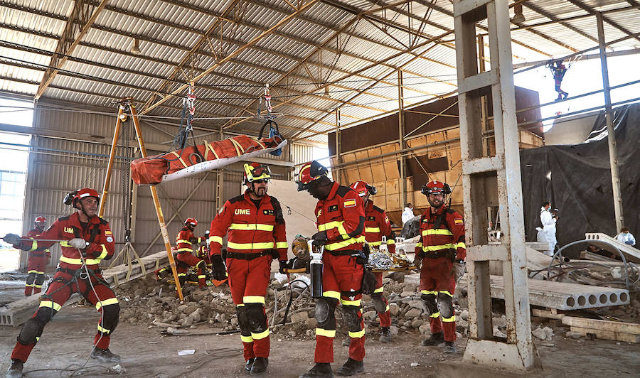 La UME pone a prueba la capacidad de la comarca para actuar ante una inundación