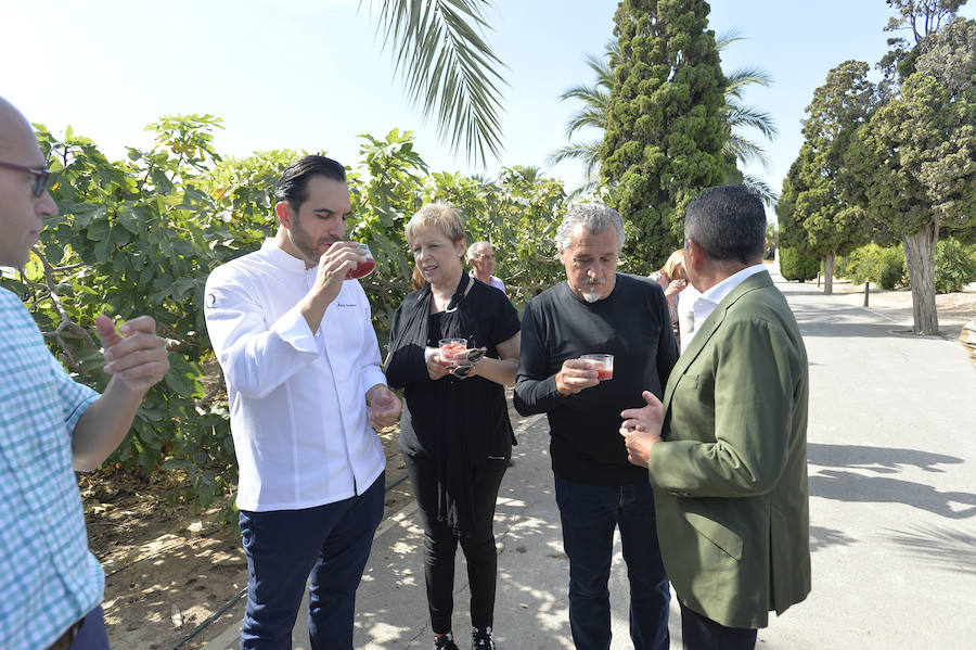 Corte de la granada mollar por el chef Mario Sandoval