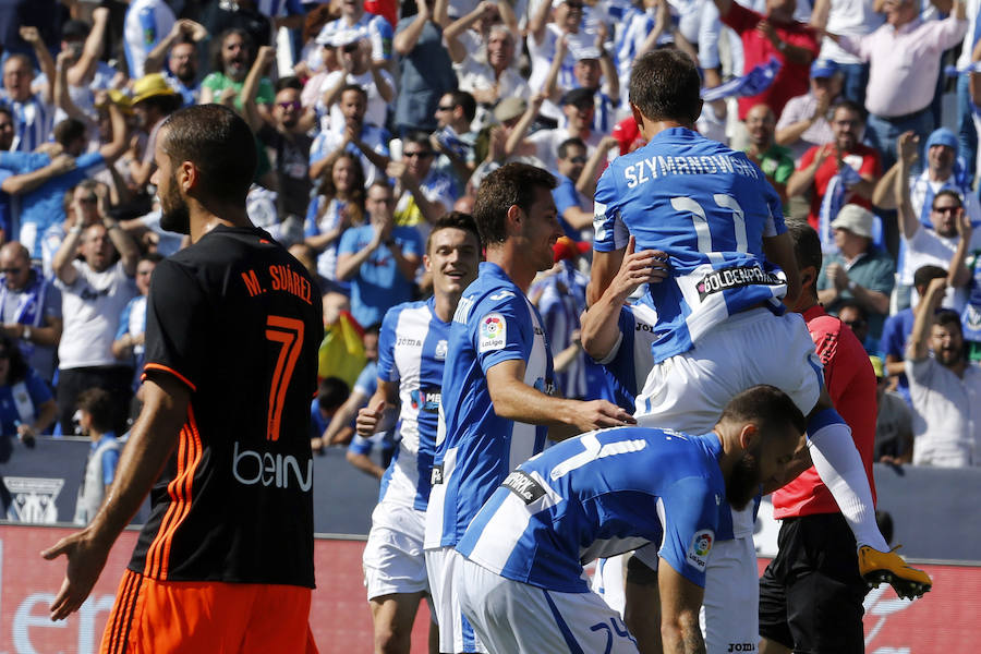 Las fotos de la victoria del Valencia en Butarque ante el Leganés (1-2)