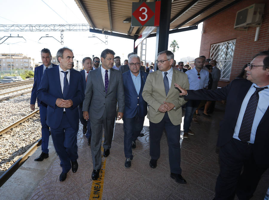 Fotos de las obras del Corredor Mediterráneo en Puçol