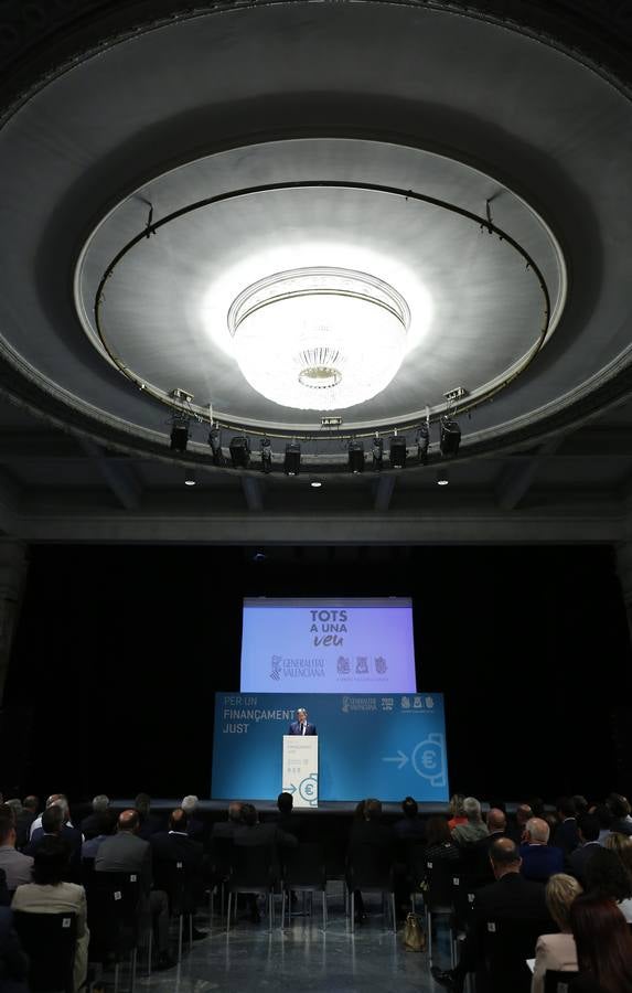 Acto para reivindicar una financiación justa para la Comunitat Valenciana