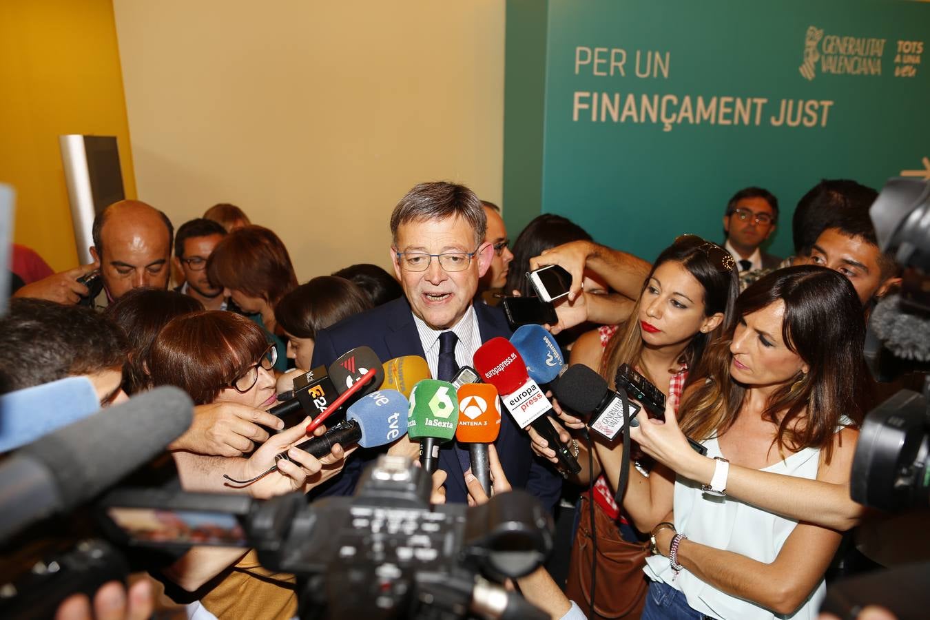 Acto para reivindicar una financiación justa para la Comunitat Valenciana