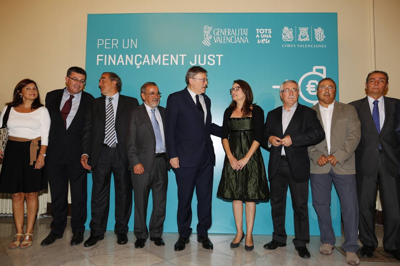 Acto para reivindicar una financiación justa para la Comunitat Valenciana