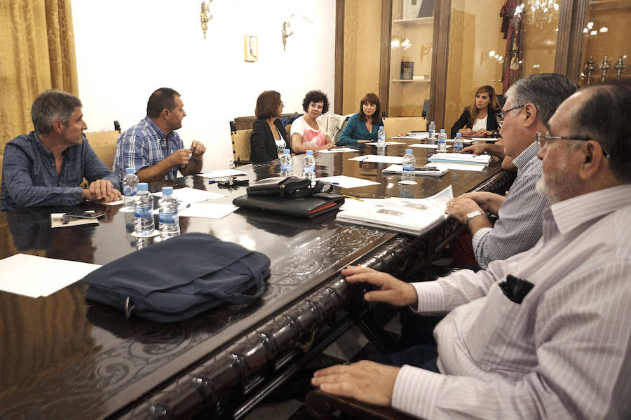 Imágenes de la Comisión Mora en la sala de Oriol