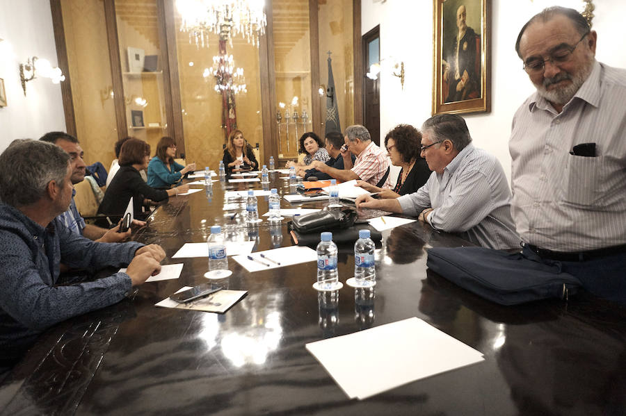 Imágenes de la Comisión Mora en la sala de Oriol