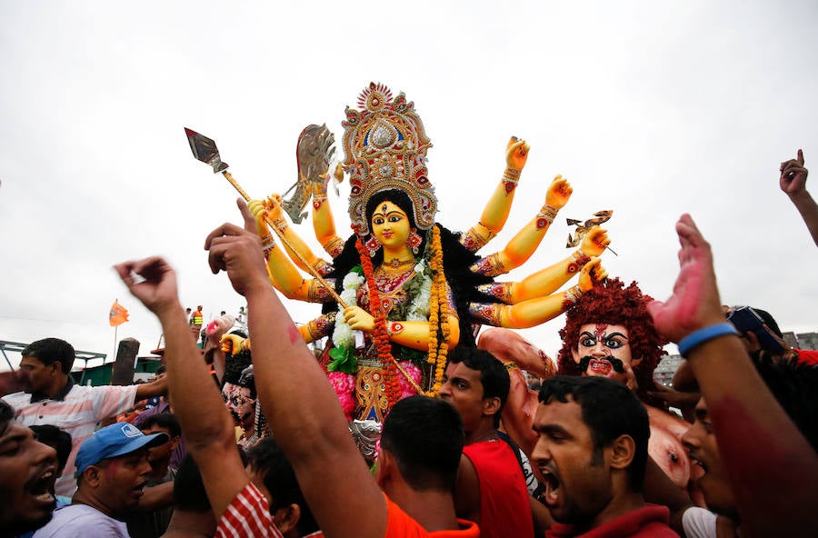 Durga Puja, una de las celebraciones más exóticas y multitudinarias de la India