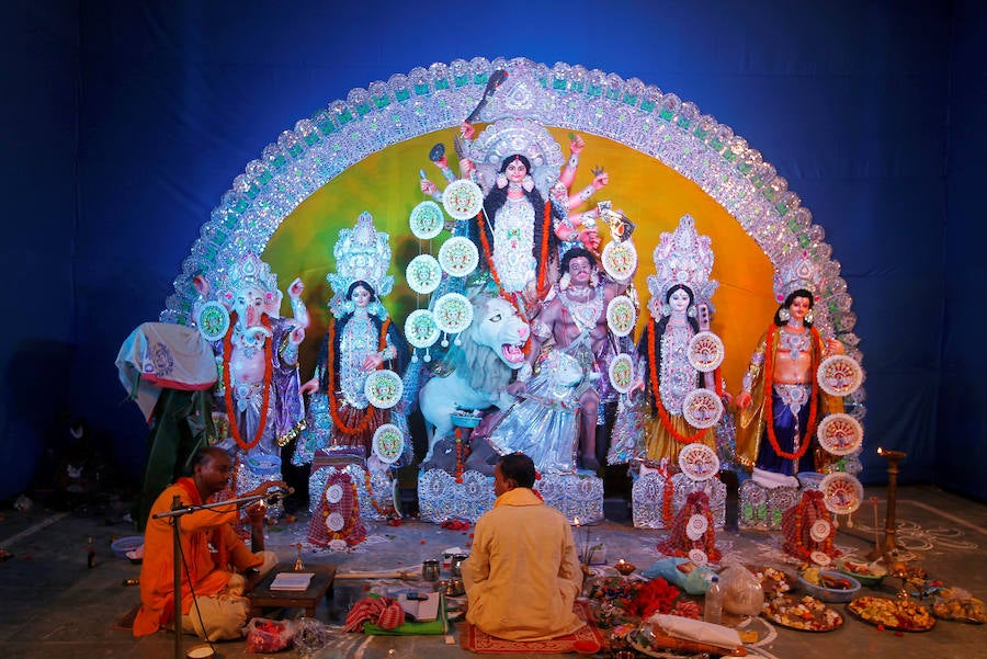 Durga Puja, una de las celebraciones más exóticas y multitudinarias de la India