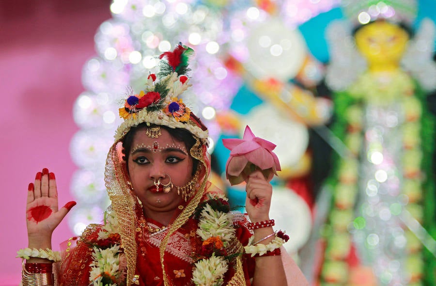 Durga Puja, una de las celebraciones más exóticas y multitudinarias de la India