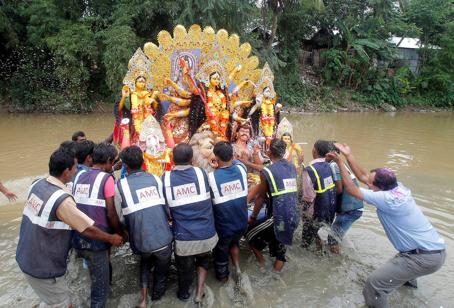 Durga Puja, una de las celebraciones más exóticas y multitudinarias de la India