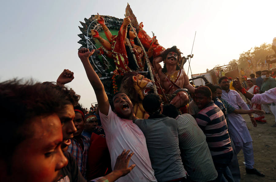 Durga Puja, una de las celebraciones más exóticas y multitudinarias de la India