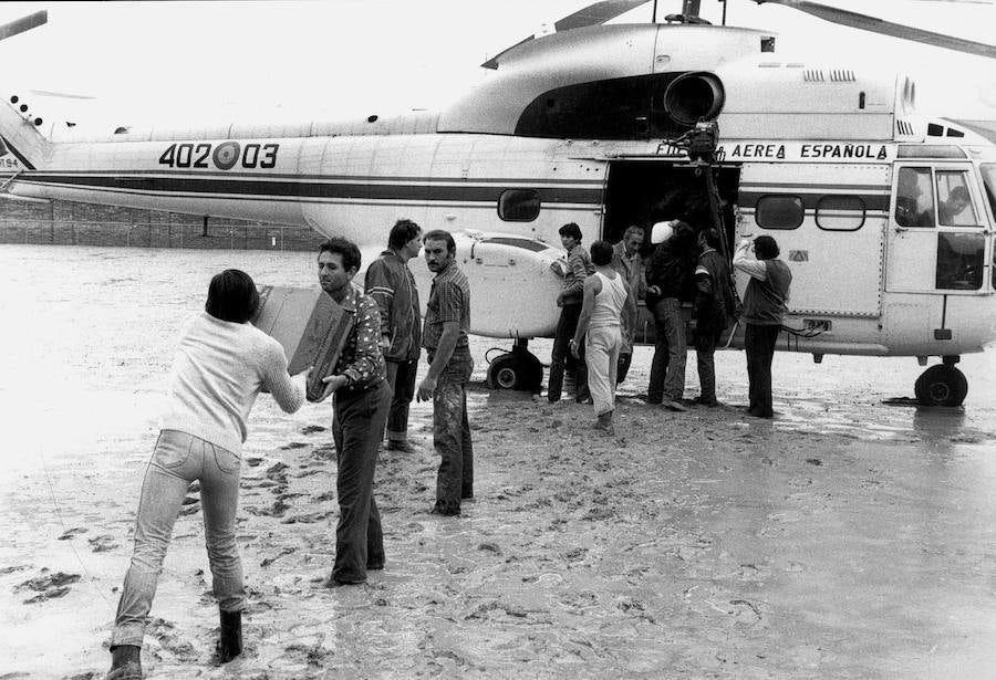 Fotos de la pantanada de Tous de 1982