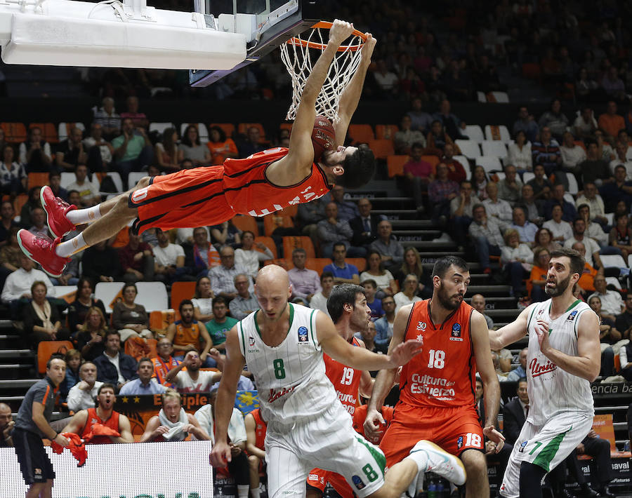 Las imágenes del encuentro entre el Valencia Basket y el Union Olimpija