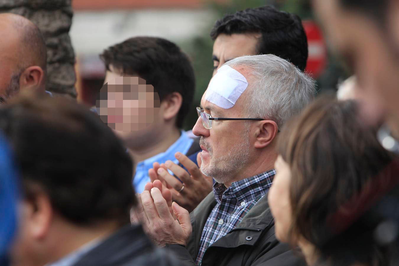 Fotos del último acto de la Asociación de Víctimas del Metro de Valencia