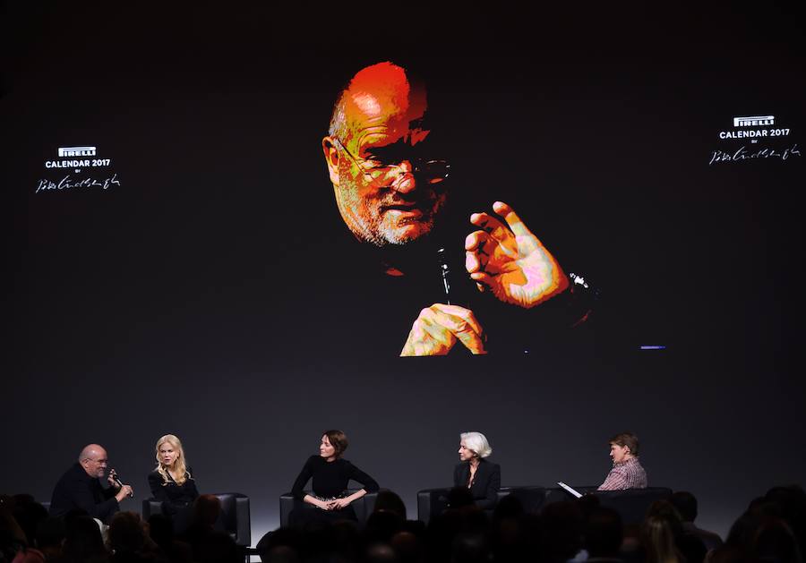 El fotógrafo Peter Lindbergh habla sobre el Calendario Pirelli 2017 junto a Nicole Kidman, Uma Thurman y Helen Mirren.