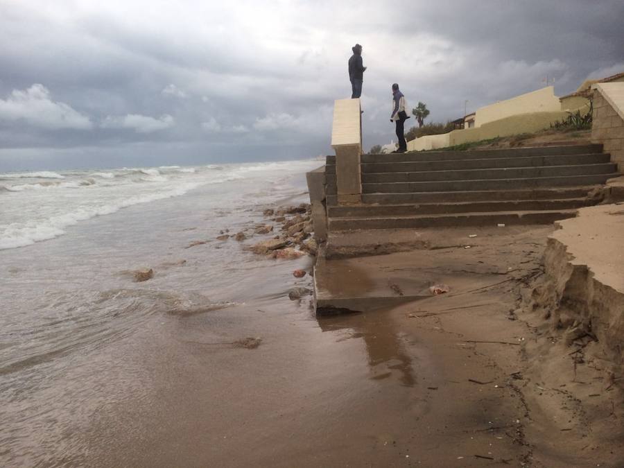 Fotos del temporal en el Saler