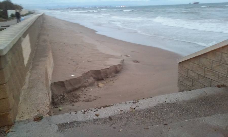 Fotos del temporal en el Saler