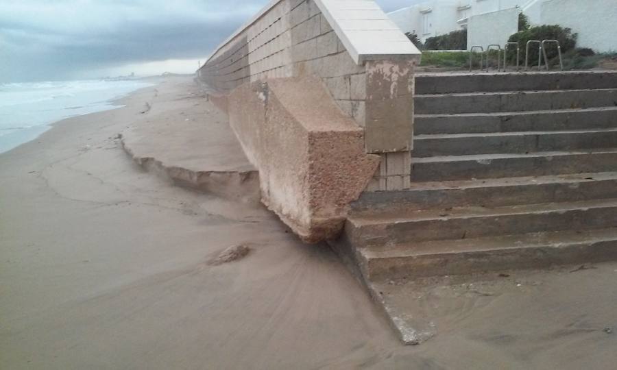 Fotos del temporal en el Saler