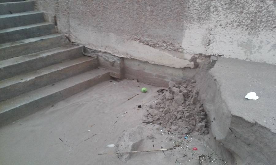 Fotos del temporal en el Saler