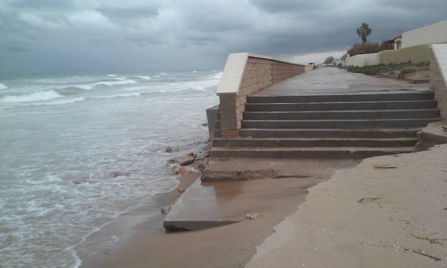 Fotos del temporal en el Saler
