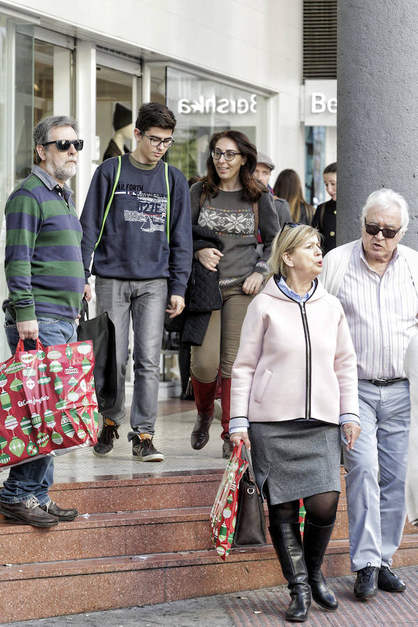 Navidad de compras y dulces