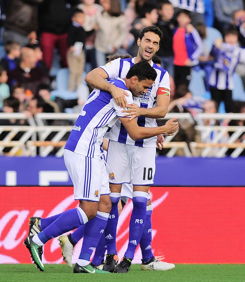 Las imágenes del partido entre la Real Sociedad y el Valencia