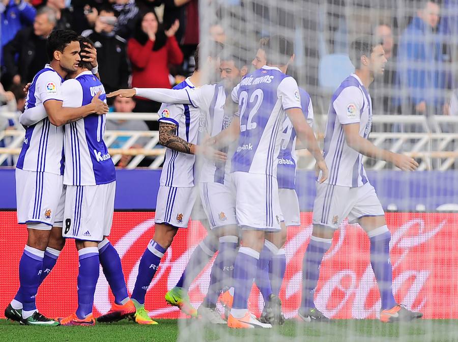 Las imágenes del partido entre la Real Sociedad y el Valencia