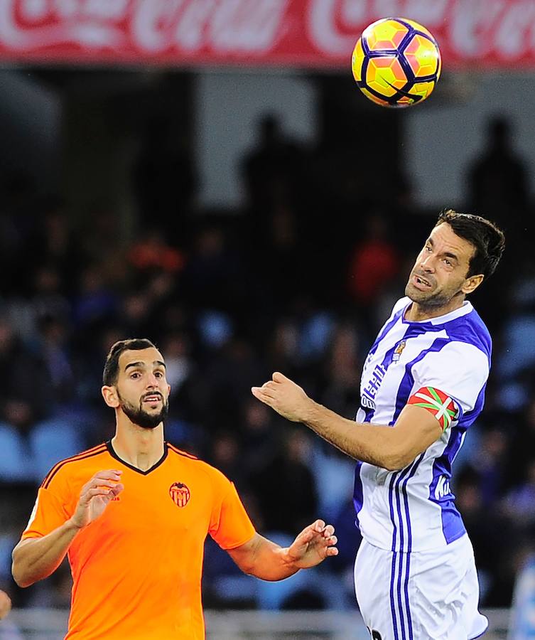 Las imágenes del partido entre la Real Sociedad y el Valencia