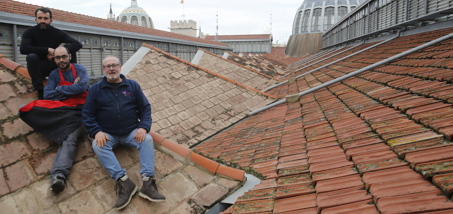 Fotos de los vendedores históricos del Mercado Central de Valencia