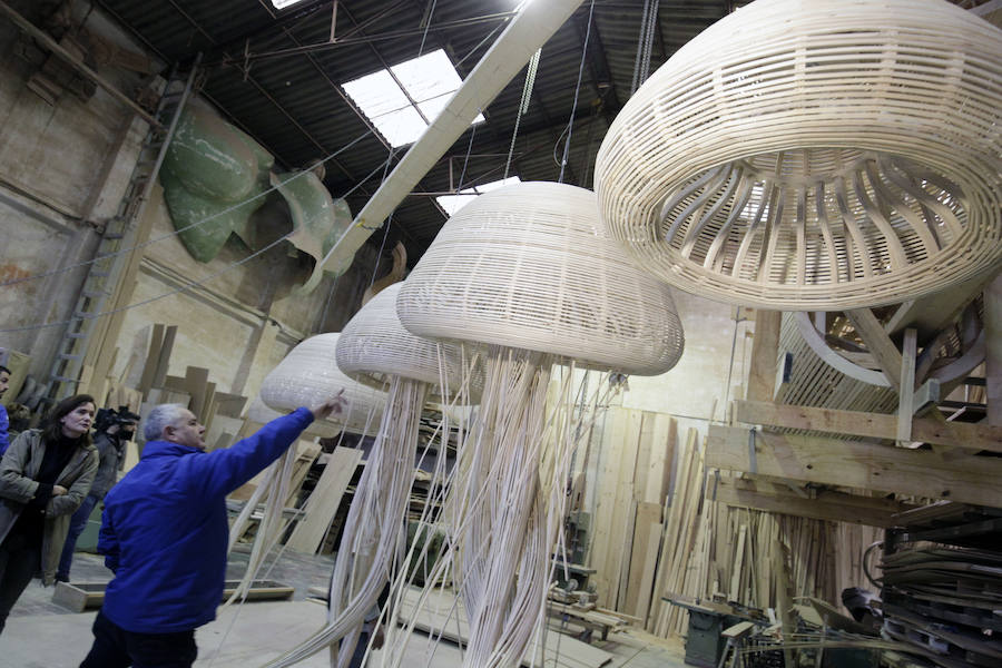 Medusas para el stand de l&#039;Oceanogràfic en Fitur