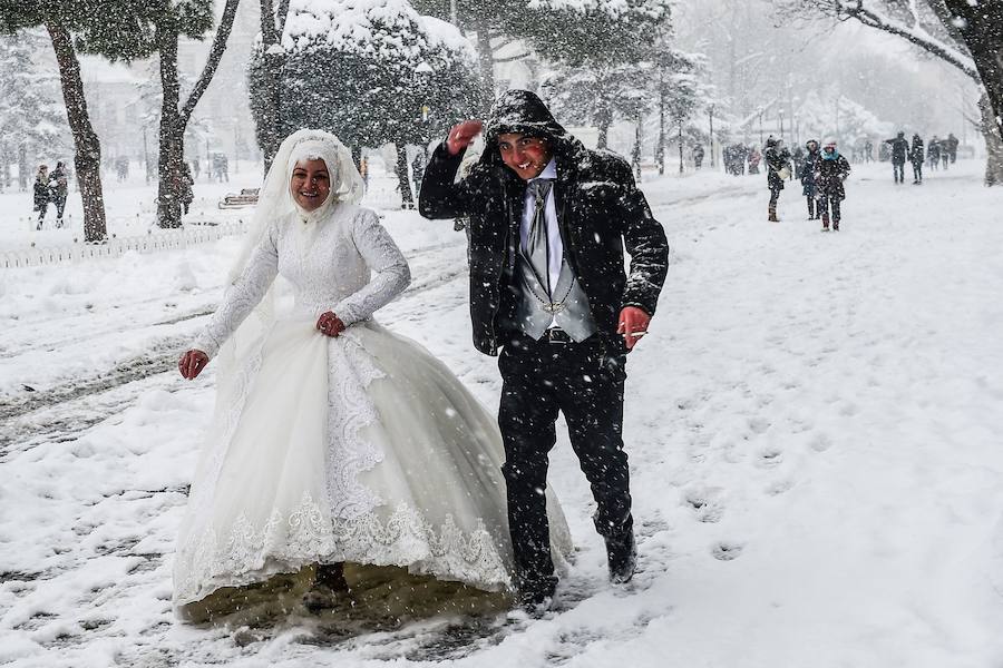 Fotos del Temporal en Estambul