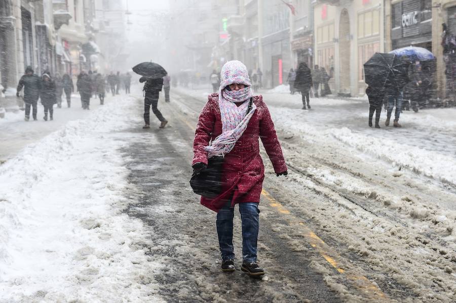 Fotos del Temporal en Estambul