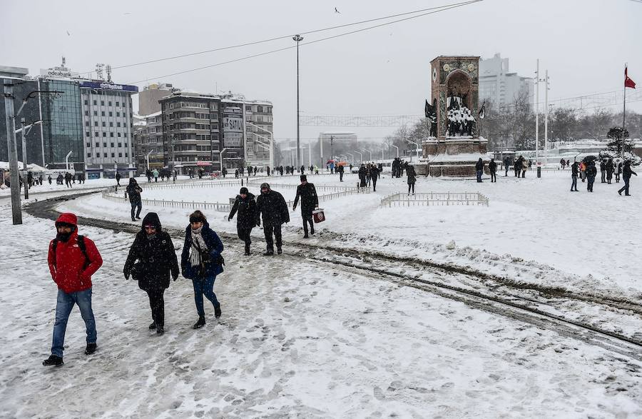 Fotos del Temporal en Estambul