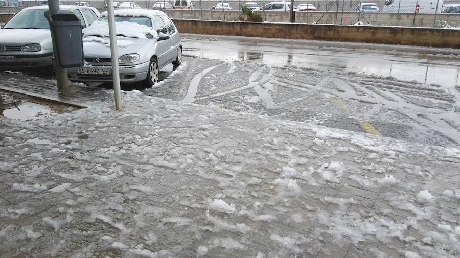 La nieve en Dénia y Xàbia se convierte en hielo