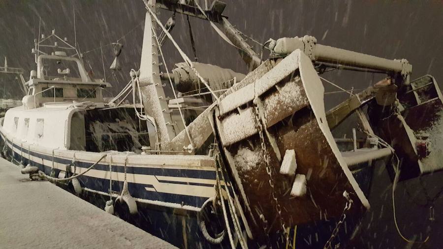 Nieva en Dénia y Xàbia al nivel del mar