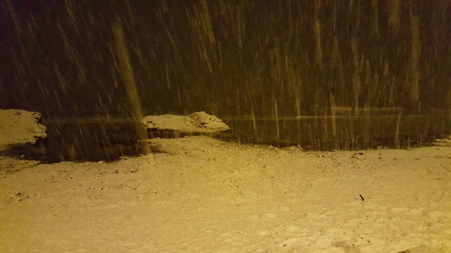 Nieva en Dénia y Xàbia al nivel del mar