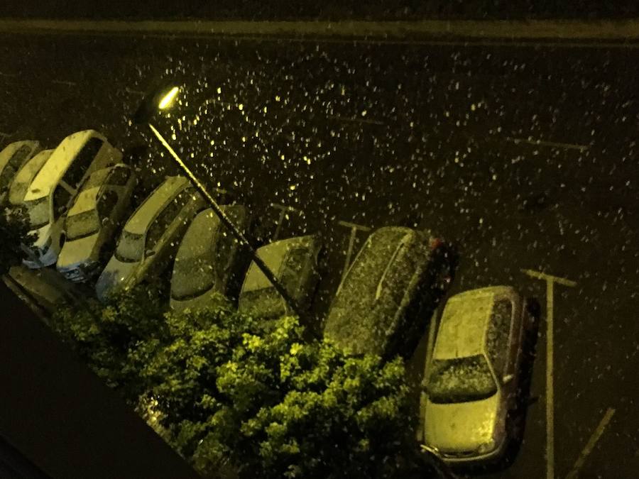 Nieva en Dénia y Xàbia al nivel del mar