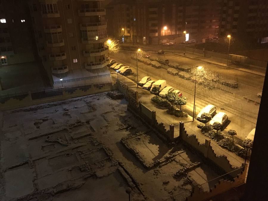 Nieva en Dénia y Xàbia al nivel del mar