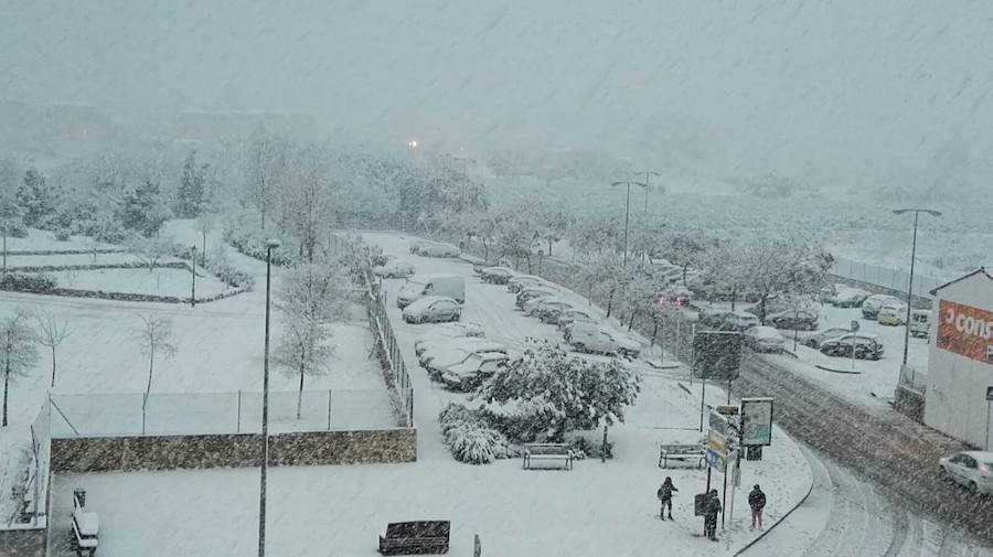 Nieva en Dénia y Xàbia al nivel del mar