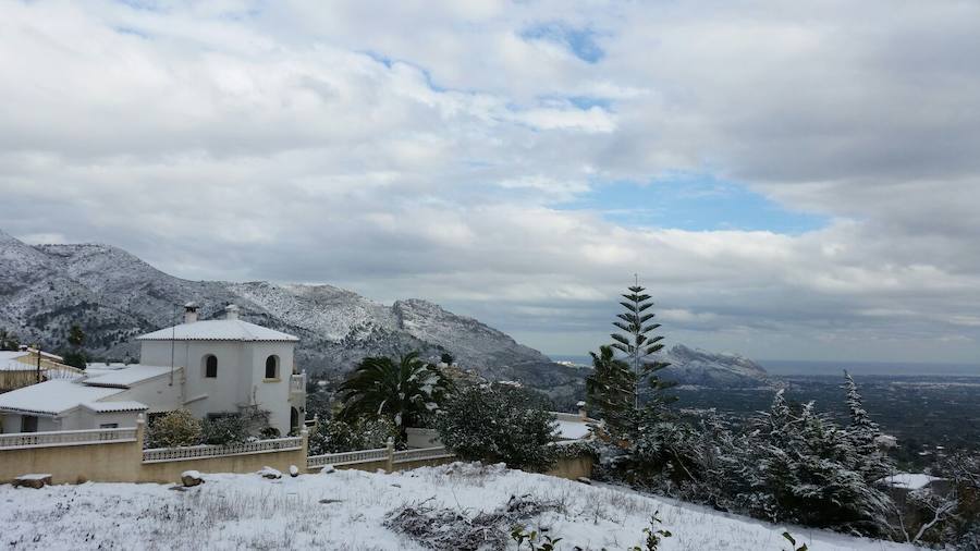 Fotos de la nevada en Vall de Laguar
