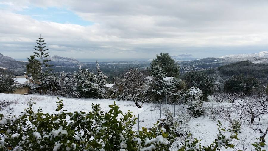 Fotos de la nevada en Vall de Laguar