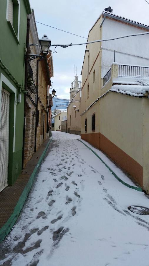 Fotos de la nevada en Vall de Laguar