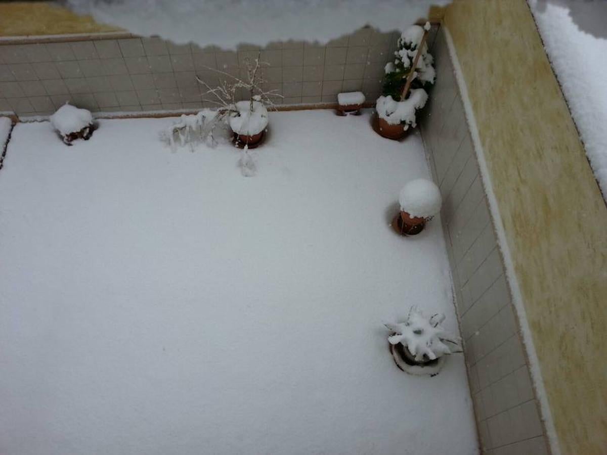 Carreteras con nieve en la Comunitat por el temporal de frío