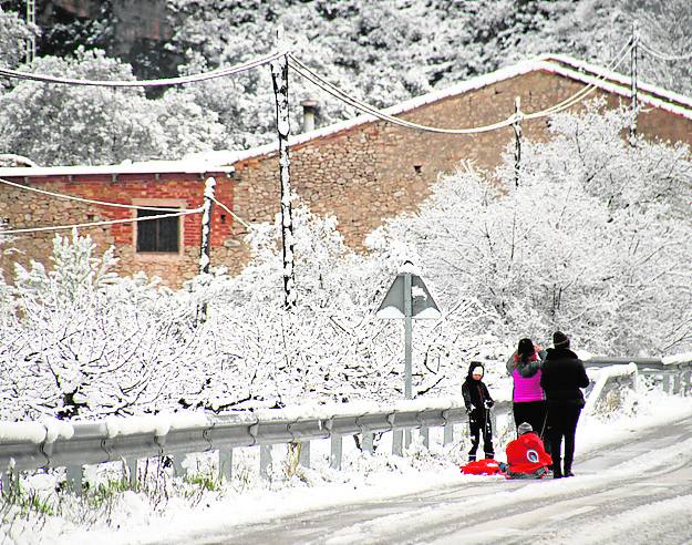 Aspecto de la Vall de la Galliner ayer.