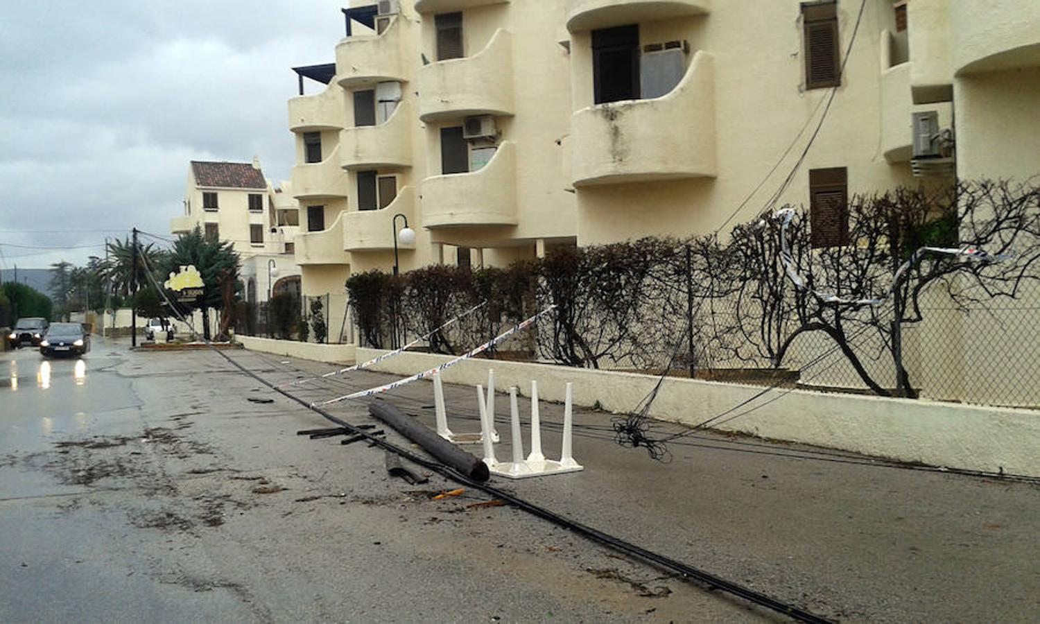 Temporal en Xàbia y Dénia en enero