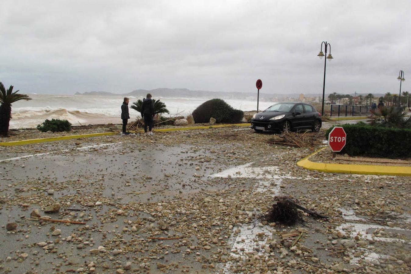 Temporal en Xàbia y Dénia en enero