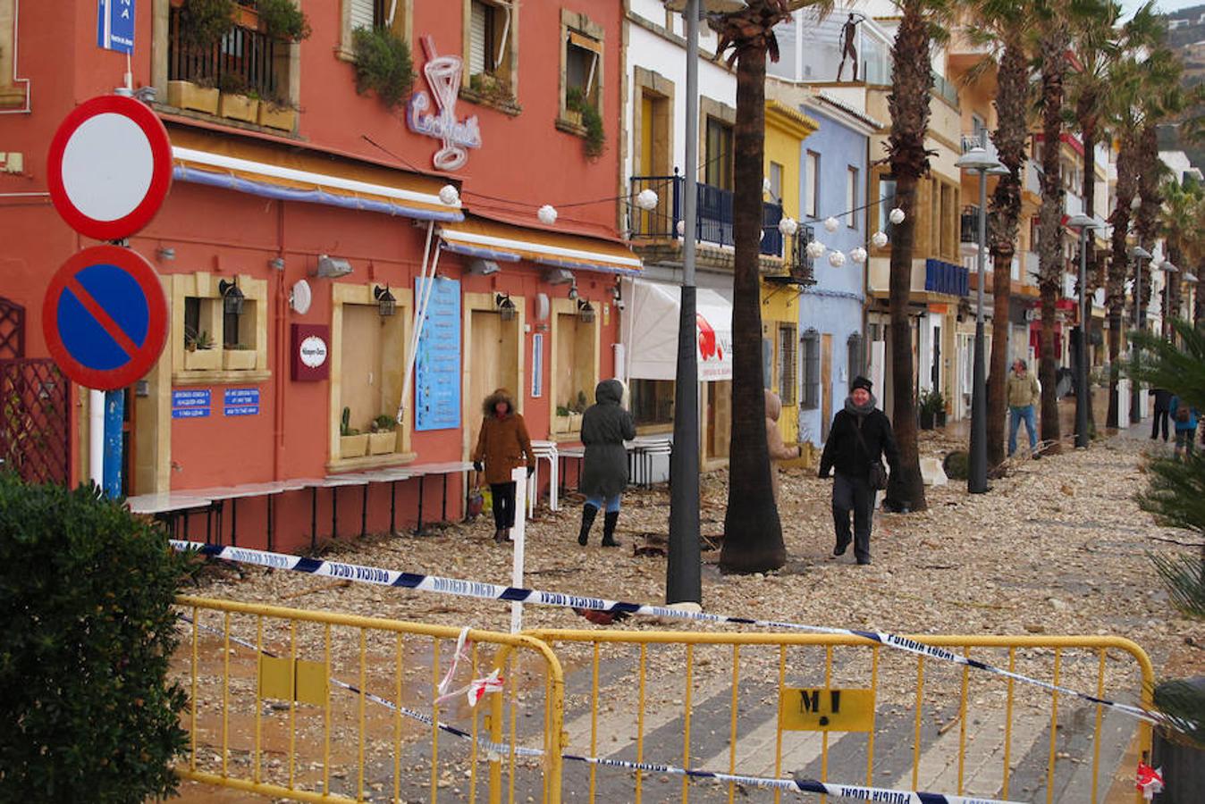 Temporal en Xàbia y Dénia en enero